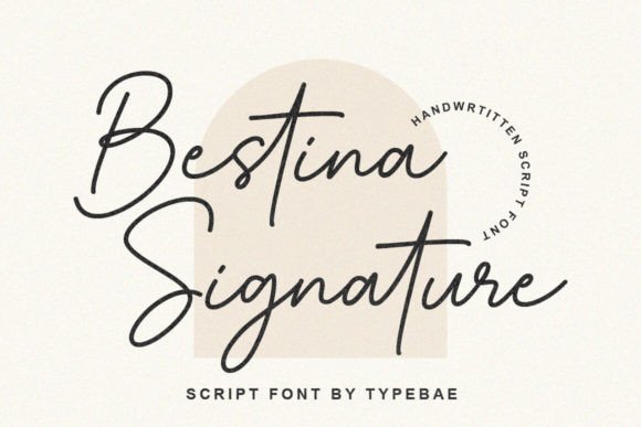 Bestina Signature Font for Web Design