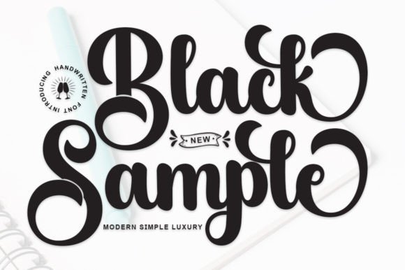 Black Sample Font for Bold Campaigns