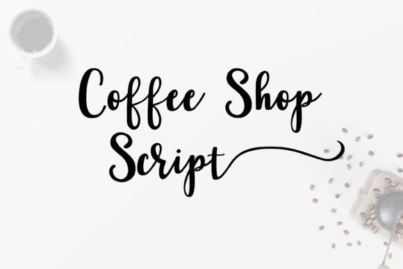 Coffee Shop Script: A Handwritten Font for Web Designers
