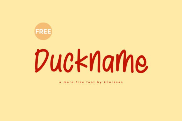 Duckname Font for Business Branding
