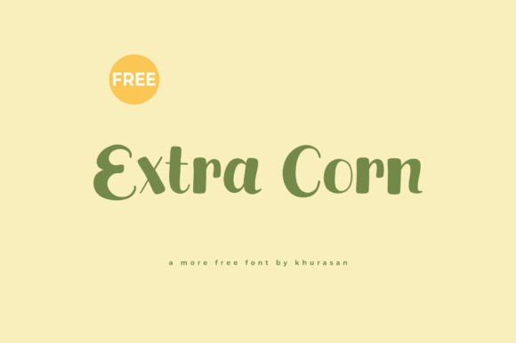 Extra Corn Font for Creative Makers