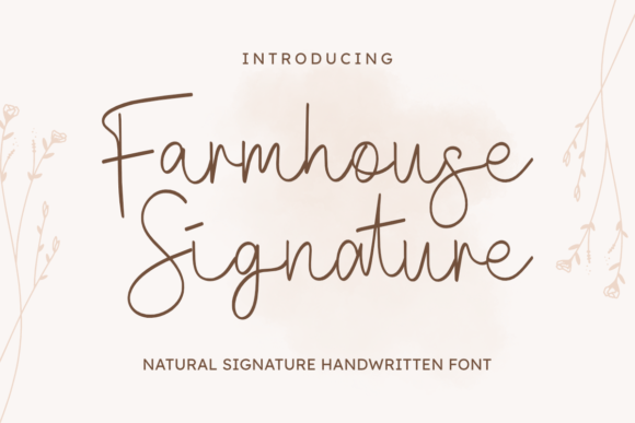 Farmhouse Signature Font