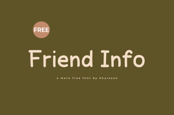 Friend Info Handwriting Font for Modern Web Design