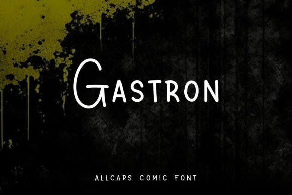 Gastron: A Bold Font for Creative Projects
