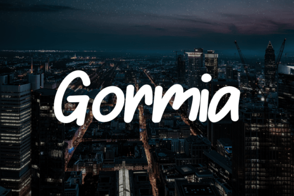 Gormia: A Script Handwritten Font for Creative Projects