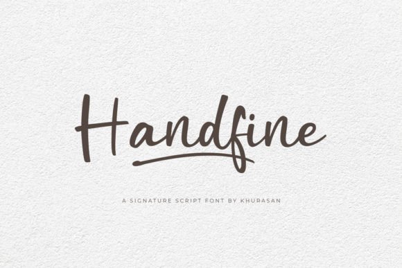 Handfine Font: Clean Script for Branding
