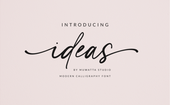 Ideas Font for Elegant Design