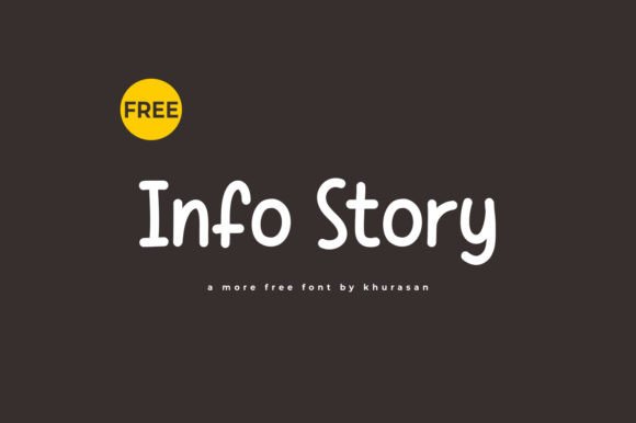Info Story: A Modern Handwriting Font for Marketing Design