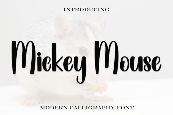 Mickey Mouse Font for Handmade Crafts and Printables