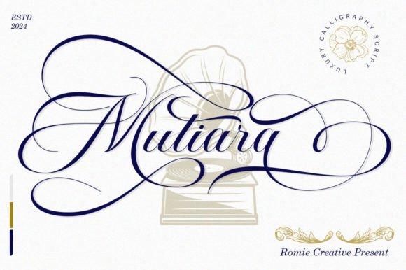 Mutiara Brings Refined Script Detail to Campaign Typography