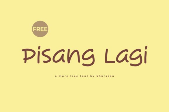 Pisang Lagi: A Modern Handwritten Font for Branding and Design