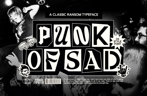 Punk of Sad Font for Bold Branding