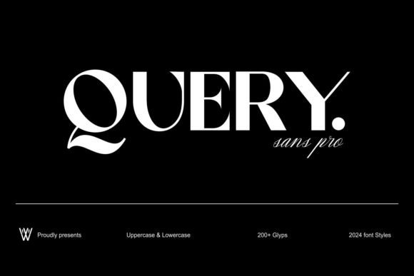 Query: A Refined Sans Serif Font