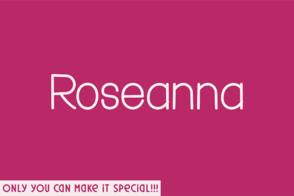 Roseanna Rounded: A Natural Handwritten Font for Branding