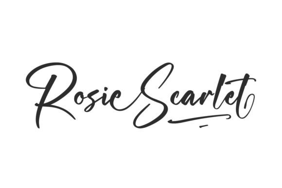 Rosie Scarlet Font for Elegant Branding