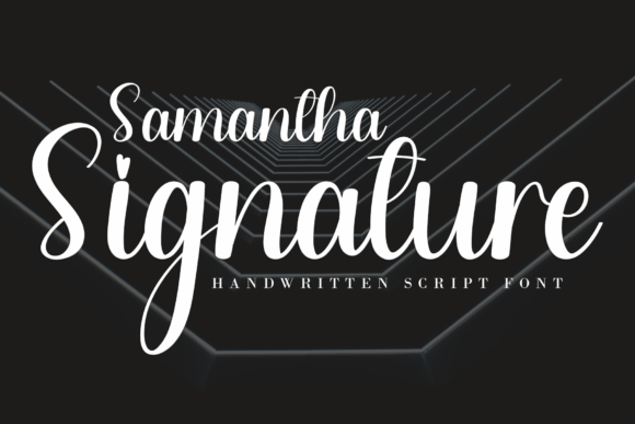 Samantha Signature: A Modern Handwritten Font for Small Business Branding