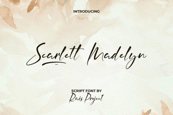 Scarlett Madelyn Font for Web Design