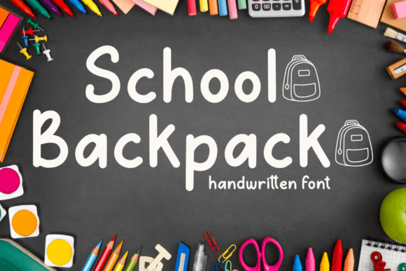 School Backpack Font Brings Warm Nostalgia to Brand Identity Projects