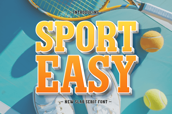 Sport Easy: A Bold Slab Serif for Handmade Products