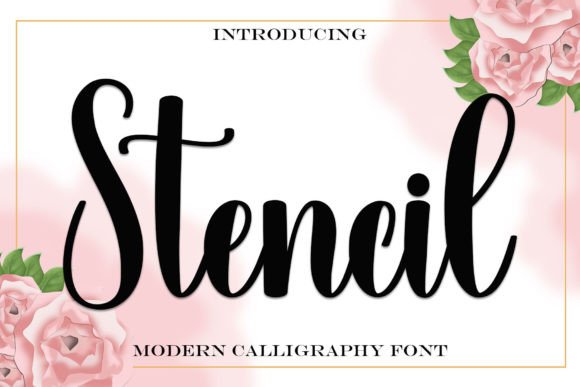 Stencil Script Font: A Handwritten Typeface for Elegant Craft Brands