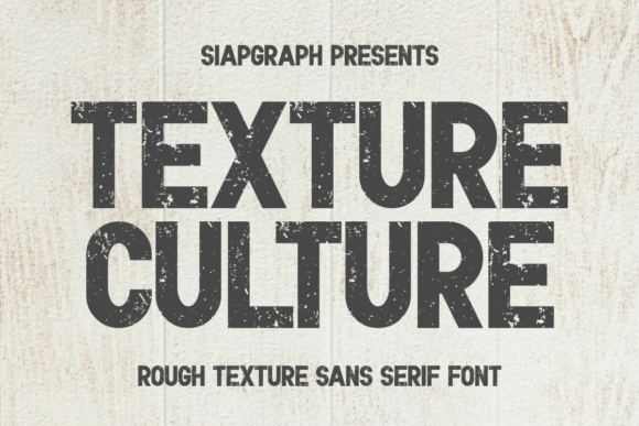 Texture Culture Font for Web Design