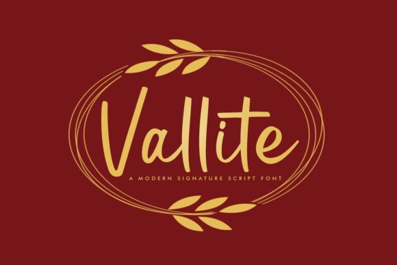 Vallite: A Clean Script Font for Editorial Design